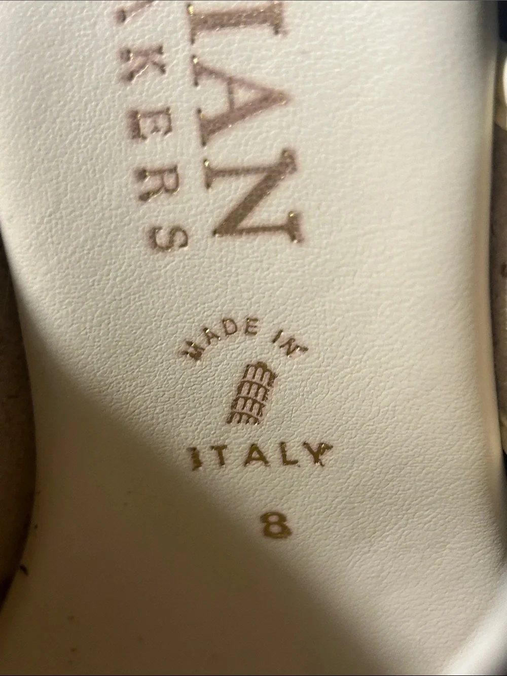 Italian Shoemakers Cream Woven Strap Slide Sandals